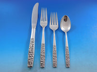 Contessina by Towle Sterling Silver Floral Flatware Set For 12 Service 67 Pieces