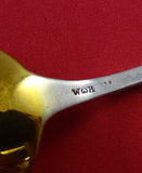 Medallion aka Diana by Wood and Hughes Coin Silver Teaspoon Gold-washed 5 7/8"