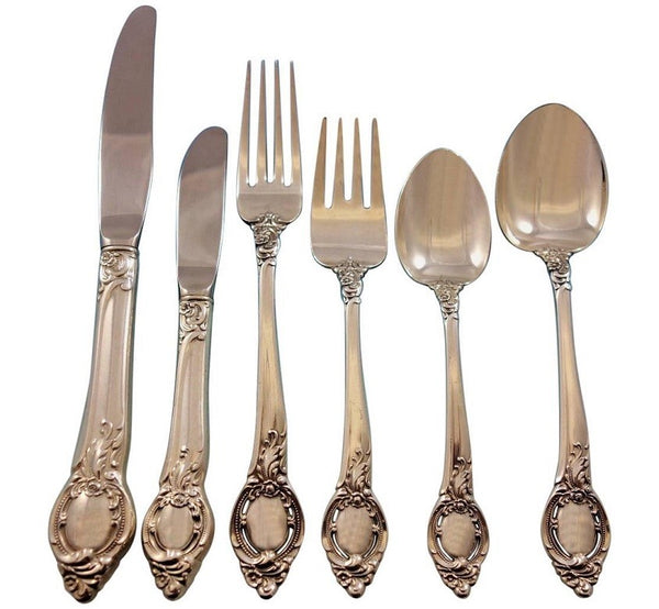 Cameo by Reed and Barton Sterling Silver Flatware Set for 12 Service 72 pieces