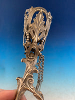 Silverplated Tussie Mussie Posey Posy Holder Beads and Leaves (#J1309)