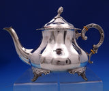 Rosebud by Eugen Ferner German Sterling Silver Tea Set 4pc 1957 76.1 ozt. #8875