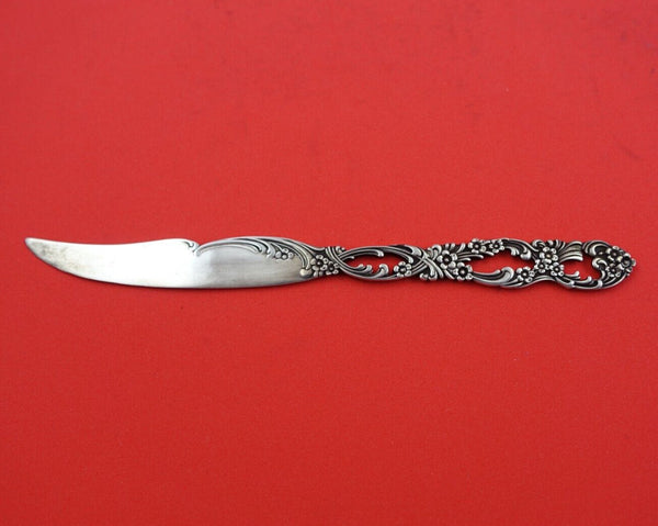 Towle Sterling Silver Paper Knife FH All Sterling Pierced w/ Flowers #44 6 5/8"