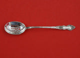 Meadow Rose by Wallace Sterling Silver Olive Spoon pierced w/ flowers 6"