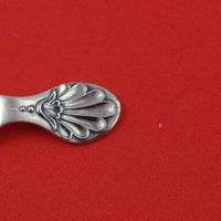Cooper Brothers English Victorian Sterling Silver Tea Caddy Spoon Shell Handle