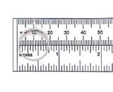 Narrow Platinum Genuine Natural Diamond Wedding Band Ring Size 6.25 (#J6418)