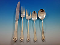 Dancing Flowers by Reed and Barton Sterling Silver Flatware Set 8 Service 47 pcs
