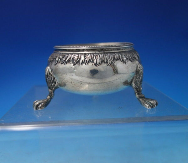 Scottish Sterling Silver Salt Dip Master Footed w/Lion Paw Feet and Mane (#6028)