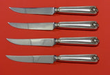 Fiddle Shell by Frank Smith Sterling Silver Steak Knife Set 4pc Custom 8 1/2"