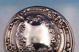 Sterling Silver and Glass Dresser Jar with Swags Gold Washed Interior (#9299)