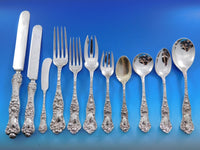 American Beauty by Shiebler Sterling Silver Flatware Set 12 Service 135 pc Din