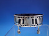 Georgian English Sterling Silver Salt Cellar Master w/Cobalt Glass Liner (#6937)