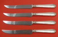 Nellie Custis by Lunt Sterling Silver Steak Knife Set Large 4pc HHWS Custom