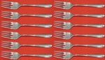Silver Wheat by Reed & Barton Sterling Silver Salad Fork Set of 12 pcs 6 3/4"