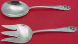 Lily of the Valley by Gorham Sterling Salad Serving Set 2pc All Sterling 9"