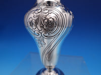 Floral by Shreve Sterling Silver Salt Dip and Pepper Shaker Set 2pc (#7768)