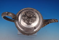 Gadroon by Unknown Silverplate Tea Pot w/ Chrysanthemum Finial Lion Feet (#8296)