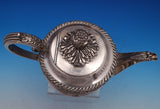 Gadroon by Unknown Silverplate Tea Pot w/ Chrysanthemum Finial Lion Feet (#8296)