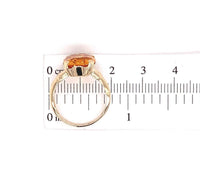 10k Yellow Gold 4.18 Carat Cushion Cut Genuine Natural Citrine Ring (#J5755)