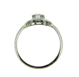 Antique Platinum 1/2 Carat Genuine Natural Diamond Ring (#J4774)