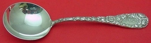 Chrysanthemum by Durgin Sterling Silver Gumbo Soup Spoon 6 7/8" Heirloom