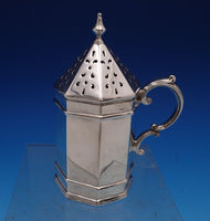 Watspm Sterling Silver Muffineer #2 Octagonal Shape w/Handle 5 1/2" Tall (#7946)