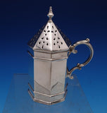 Watspm Sterling Silver Muffineer #2 Octagonal Shape w/Handle 5 1/2" Tall (#7946)