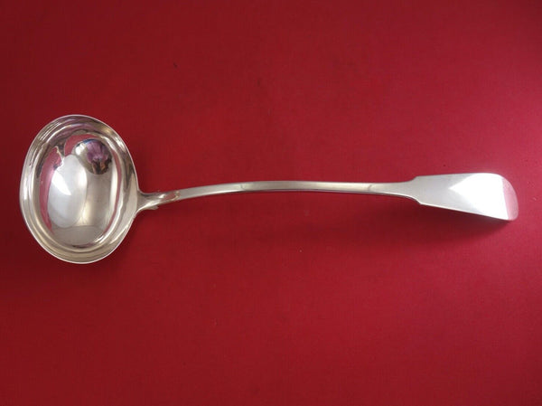 Scottish Sterling Silver Soup Ladle by AW c. 1810-1815  13 1/2"