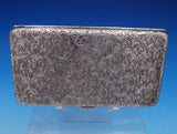 Bright-Cut .950 Silver Cigarette Case 6" x 3 1/8" 6 ozt. (#8285) Fabulous!