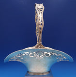 JE Caldwell Sterling Silver Fruit Basket with Swing Handle Daisy Flowers (#8415)