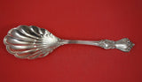 Marlborough by Reed and Barton Sterling Silver Berry Spoon shell  9 1/4"