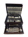 Queen Anne Williamsburg by Stieff Sterling Silver Dinner 12 Flatware Set 110 Pc