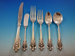 Grande Baroque by Wallace Sterling Silver Flatware Set for 48 Service 303 Pcs