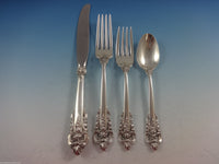 Grande Baroque by Wallace Sterling Silver Flatware Set For 6 Service 42 Pieces