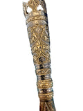 Russian Niello 84 Silver Tussie Mussie Posey Posy Crocodile / Serpent (#J1330)