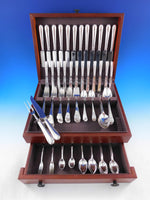 Round English by James Robinson Sterling Silver Flatware Set Dinner 126 pieces