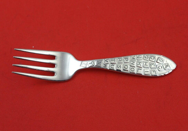 Alphabet by Rogers Sterling Silver Baby Fork 4 1/4"