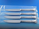 Chantilly by Gorham Sterling Silver Steak Knife Set 4pc Serrated Custom 8 7/8"