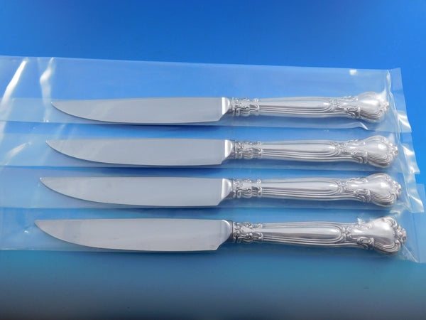 Chantilly by Gorham Sterling Silver Steak Knife Set 4pc Serrated Custom 8 7/8"