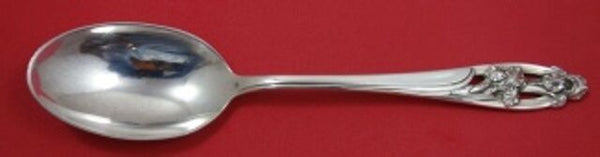 Silver Iris by International Sterling Silver Serving Spoon 8 3/8"