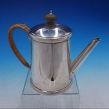 Guillaurme Corne of Paris French Silver Tea Pot with Wood Accents (#4252)