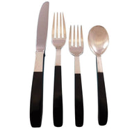 Contrast by Lunt Sterling Silver Flatware Set Service Mid Century Modern 40 pcs