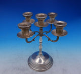 Hnos Sanchez Mexican Sterling Silver Candelabra 5-Light 10 1/4" Tall (#3892)