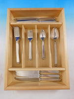 Oak Leaf by Old Newbury Crafters Sterling Silver Flatware Set 25 Pieces Dinner