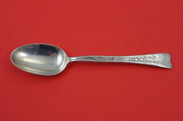 Lap Over Edge Acid Etched By Tiffany Sterling Teaspoon w/ grapes 6"