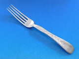 Lap Over Acid Etched by Tiffany Sterling Silver Regular Fork Butterfly 7 1/4"