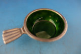 Bernadotte by Georg Jensen Sterling Silver Salt Dip with Green Enamel #9 (#1544)