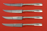Colonial Theme by Lunt Sterling Silver Steak Knife Set 4pc HHWS Custom 8 1/2"