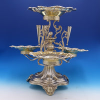 Queens by Joseph Rogers and Sons Sheffield England Silverplate Epergne (#7578)