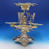 Queens by Joseph Rogers and Sons Sheffield England Silverplate Epergne (#7578)