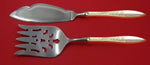 White Paisley by Gorham Sterling Silver Fish Serving Set 2 Piece Custom HHWS